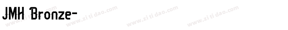 JMH Bronze字体转换